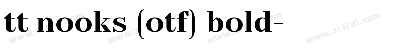 tt nooks (otf) bold字体转换
